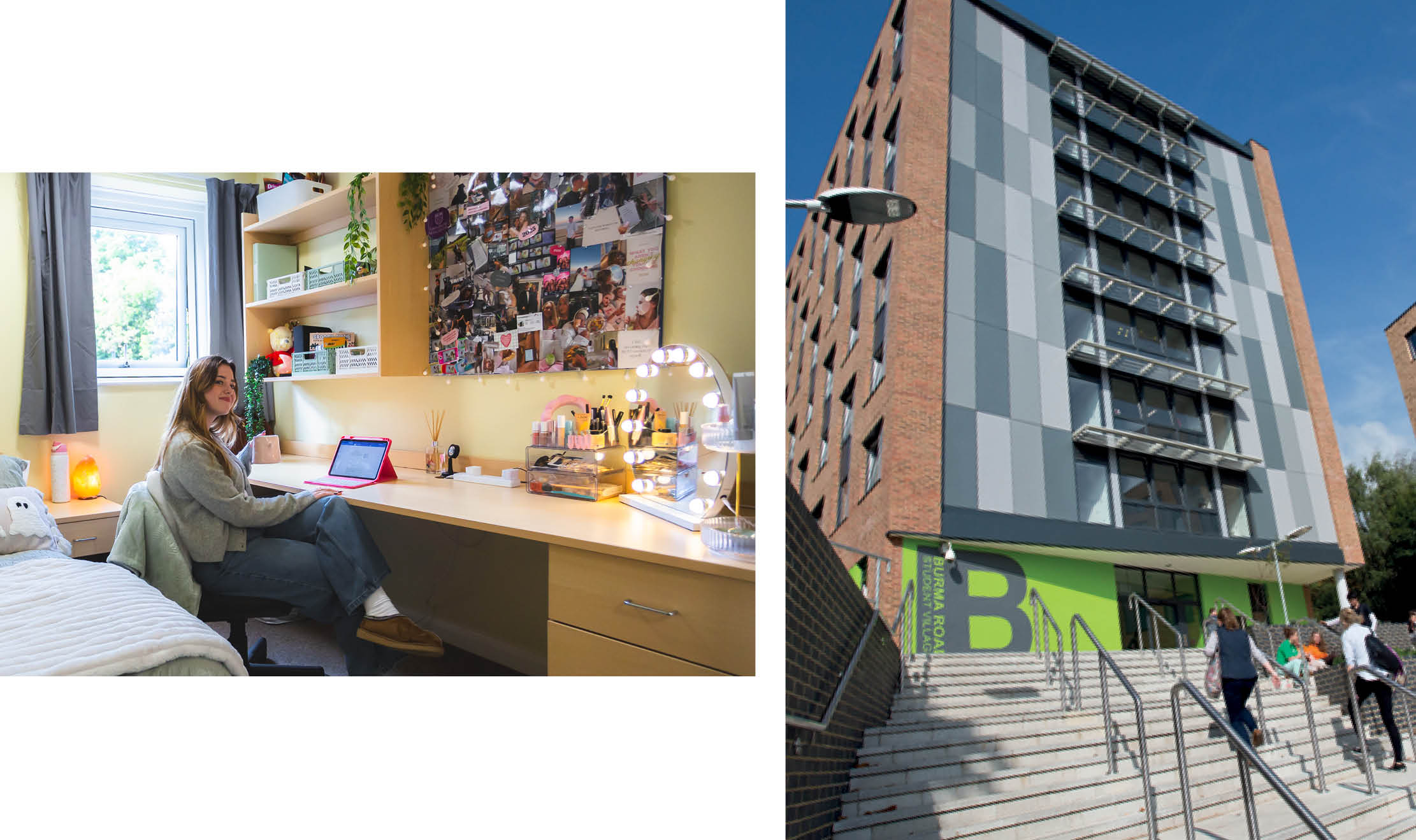 A view of student accommodation