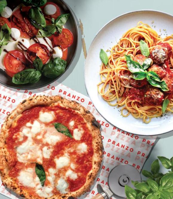 Italian food on a table