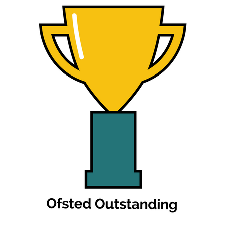 Trophy for Oftsed outstanding award