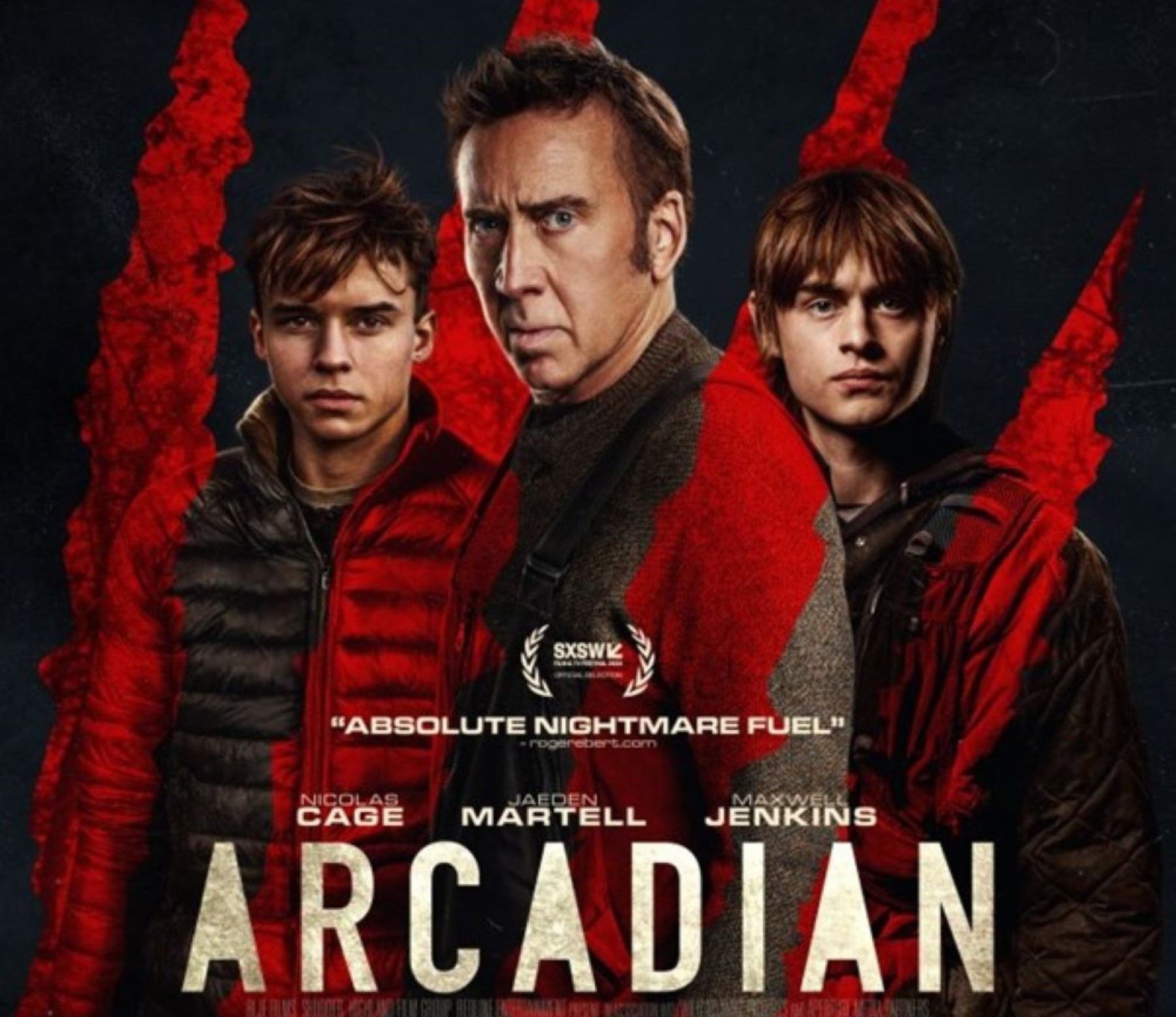 Film poster Arcadia. Nic Cage