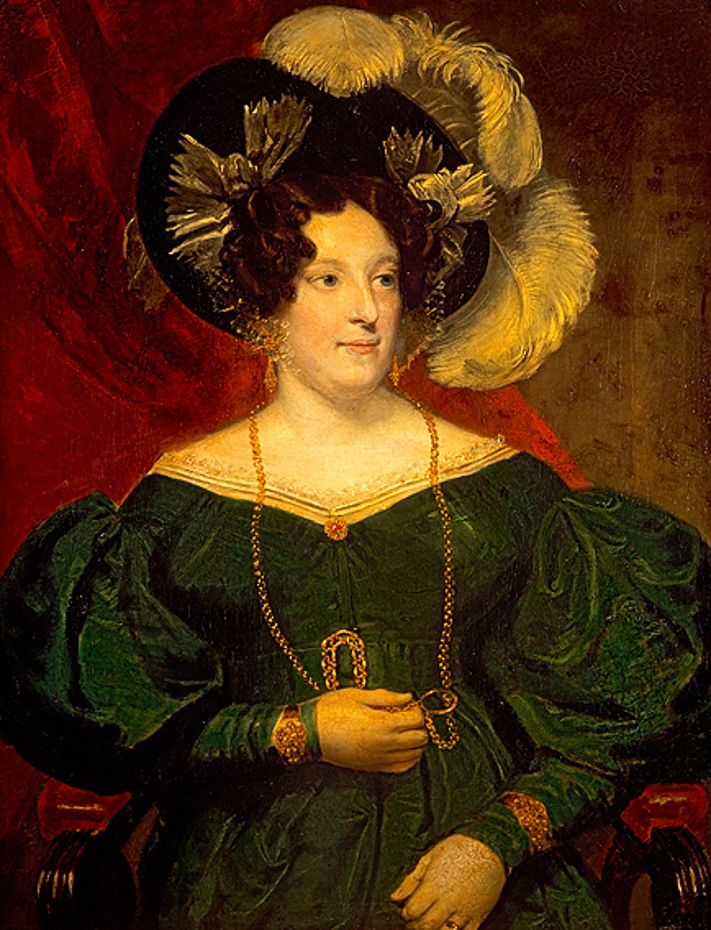 Queen Caroline in regency dress