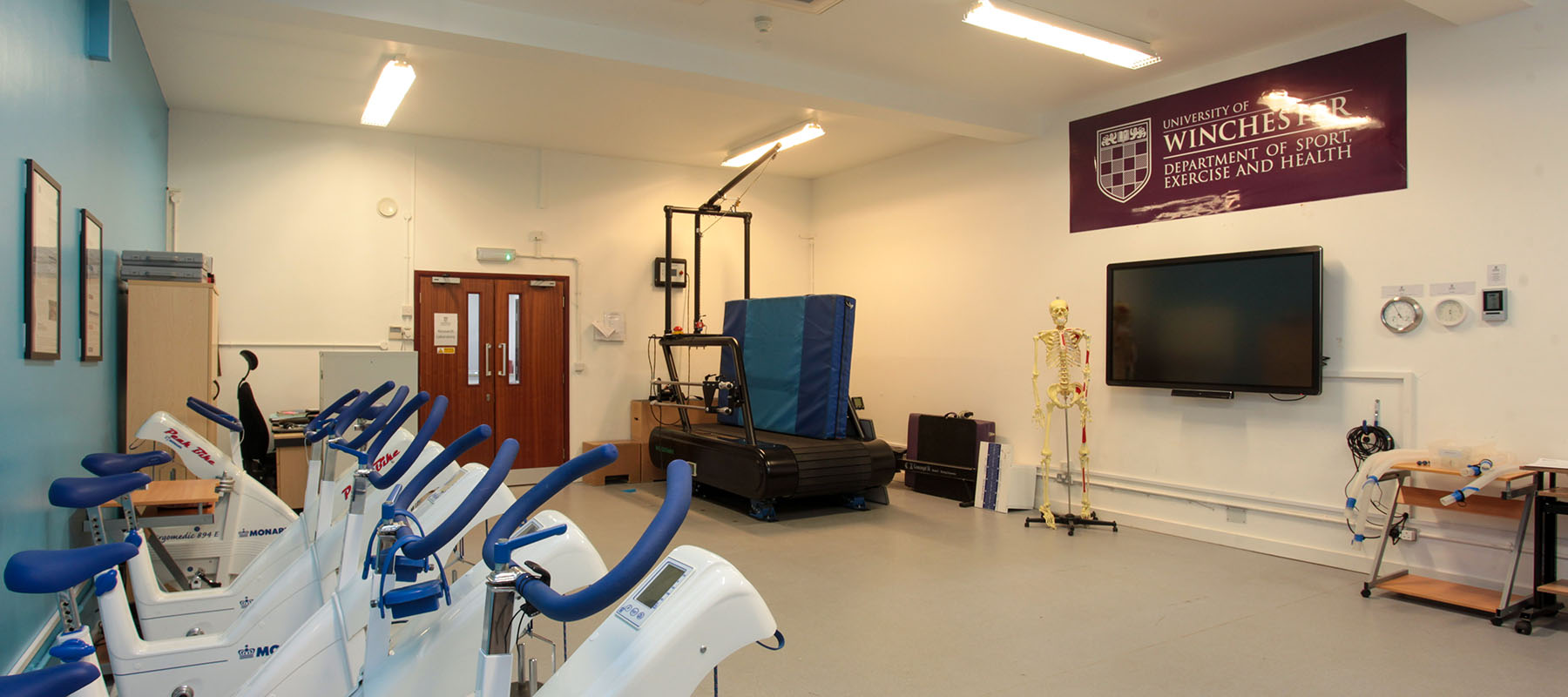 Research and Teaching facilities at the University of Winchester: one of our state-of-the-art Sport Science laboratories
