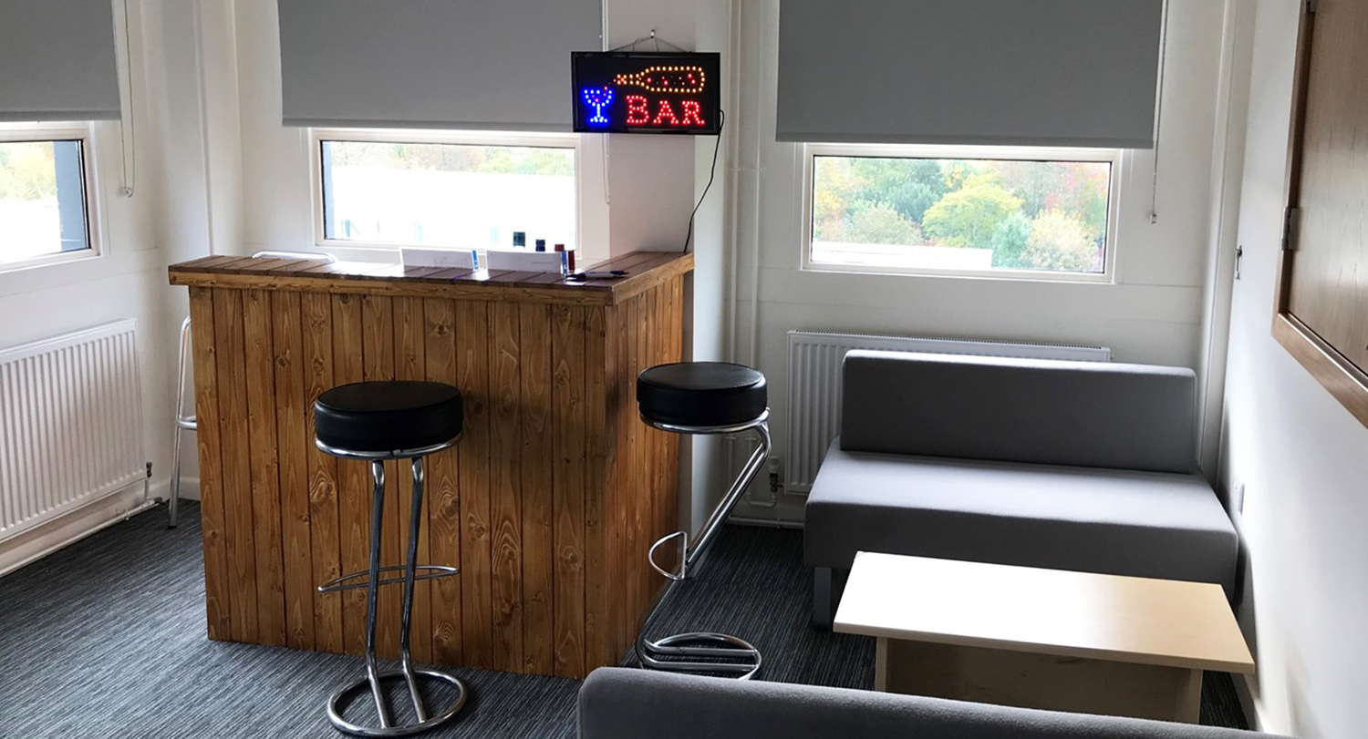University of Winchester Psychology intoxication research: image of the 'Bar Lab'