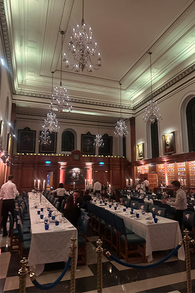 Dinner at The Honourable Society of the Inner Temple