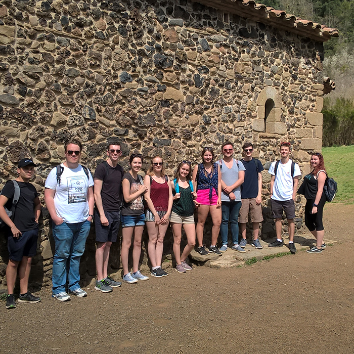 Students on a Field Trip in Barcelona