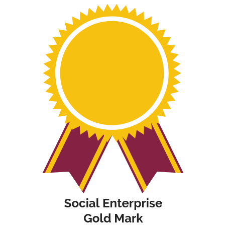 Rosette for Social Enterprise Gold Mark award
