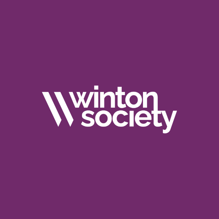 Purple box with text Winton Society
