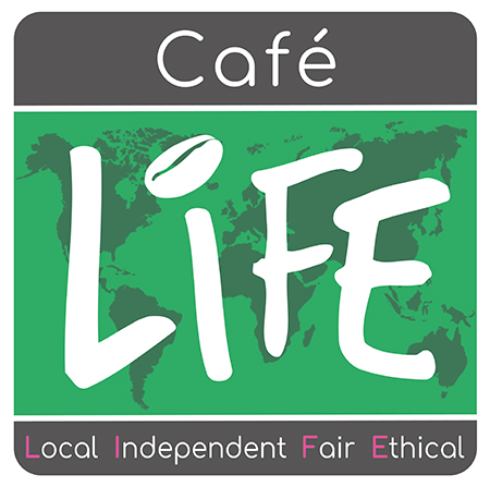 Logo for Cafe Life Local Independent Fair Ethical cafe