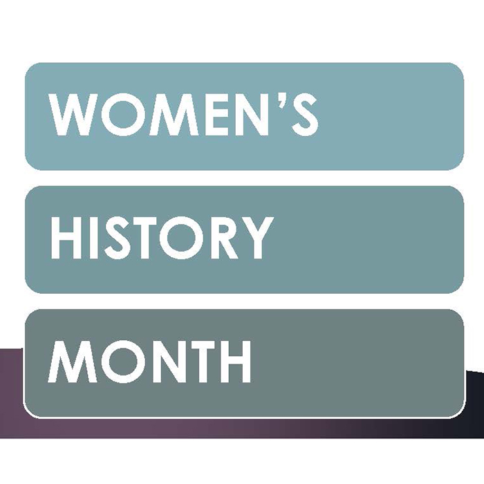 Graphic of the words Women's History Month