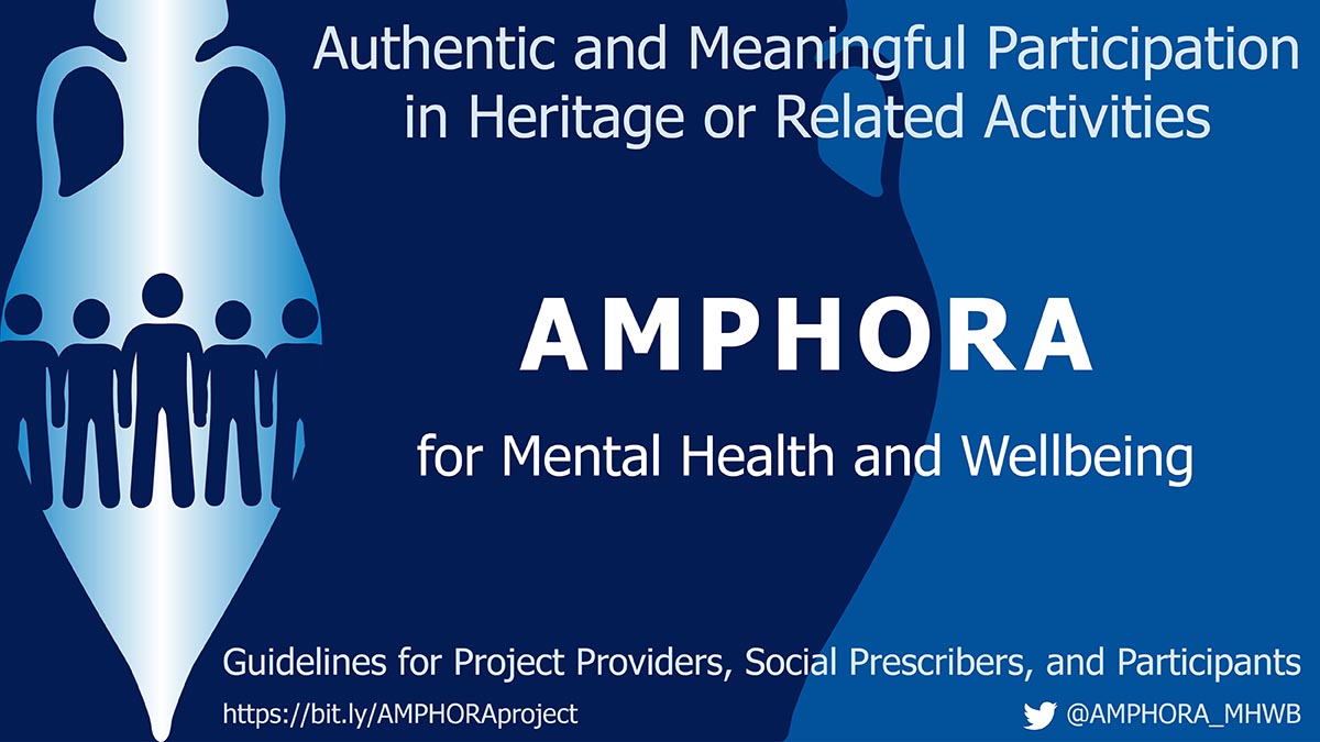 logo for the AMPHORA research project: Authentic and Meaningful Participation in Heritage or Related Activities