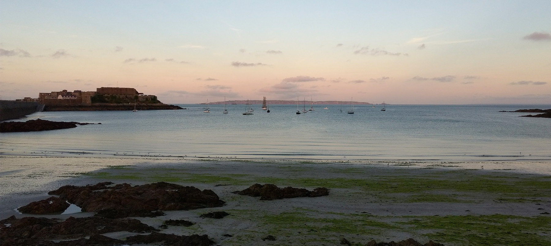 Channel islands at sunset